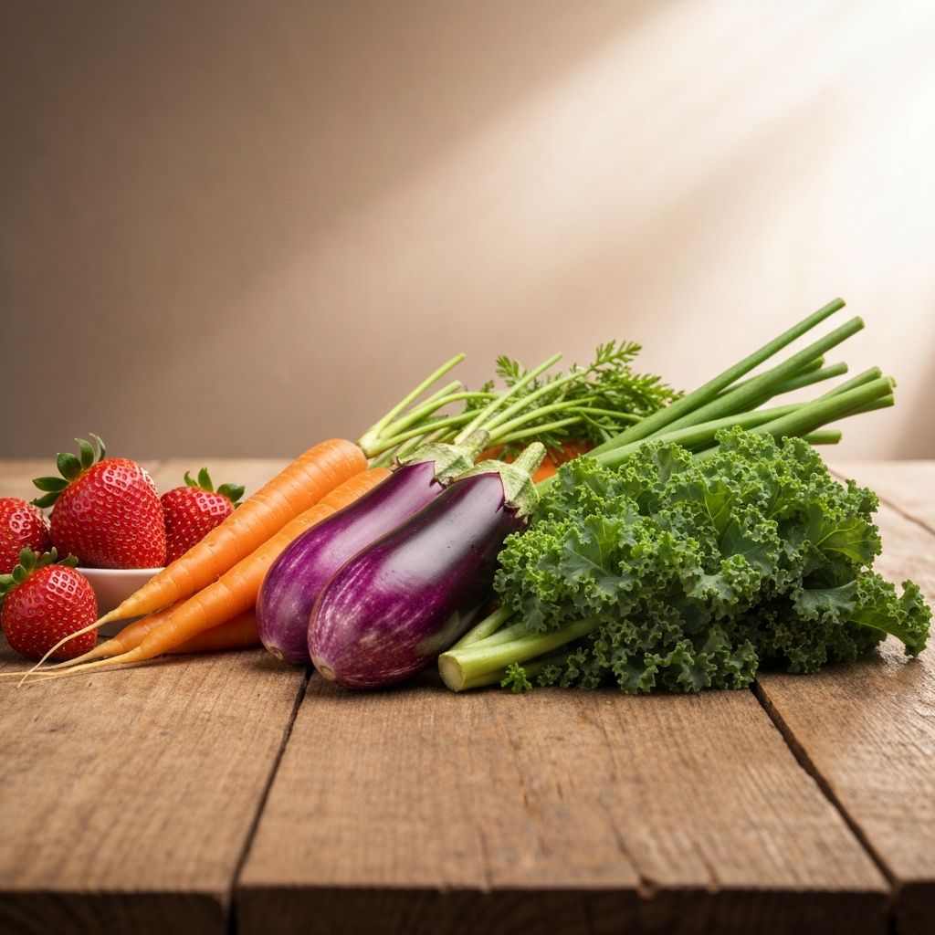 Fresh vegetables and fruits